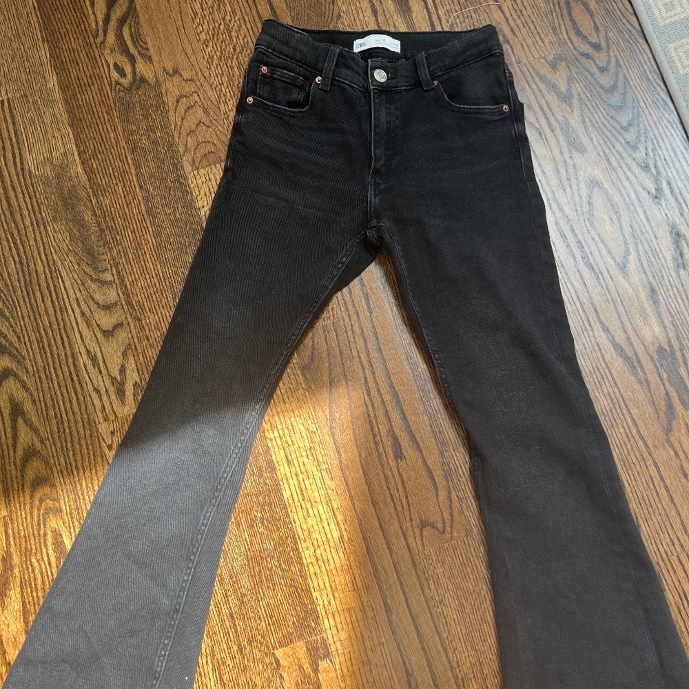 Size 10 Kids Zara black flared jeans